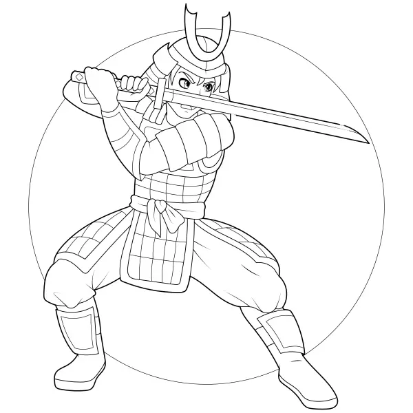 Samurái | Dibujos para colorear online para niños