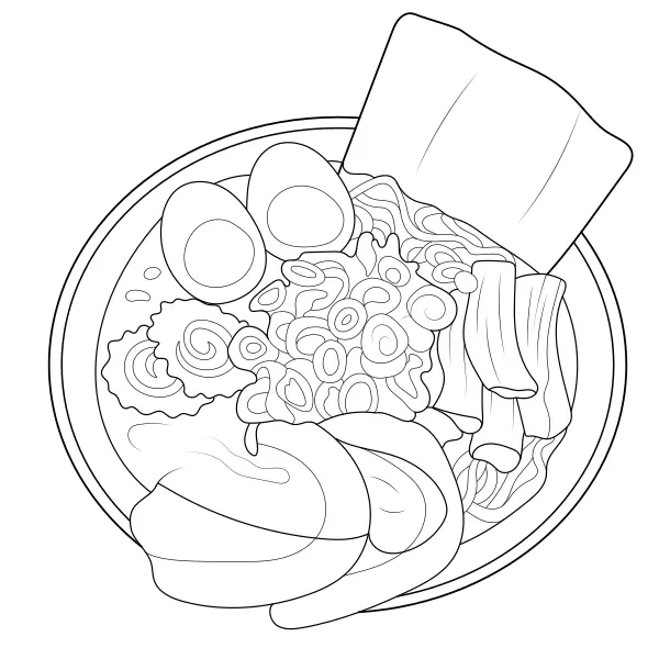 Ramen | Dibujos para colorear online para niños