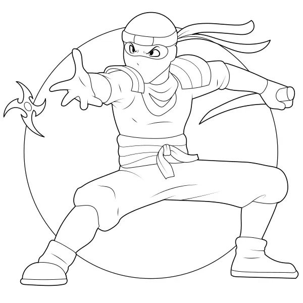 Ninja | Dibujos para colorear online para niños