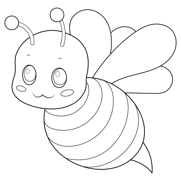 Abeja | Dibujos para colorear online para niños