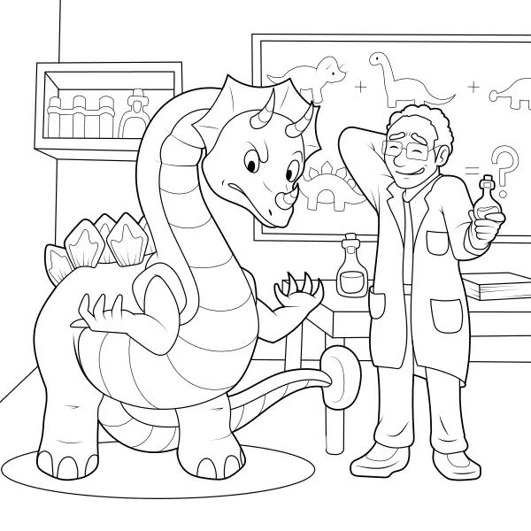 Un experimento fallido | Dibujos para colorear online para niños