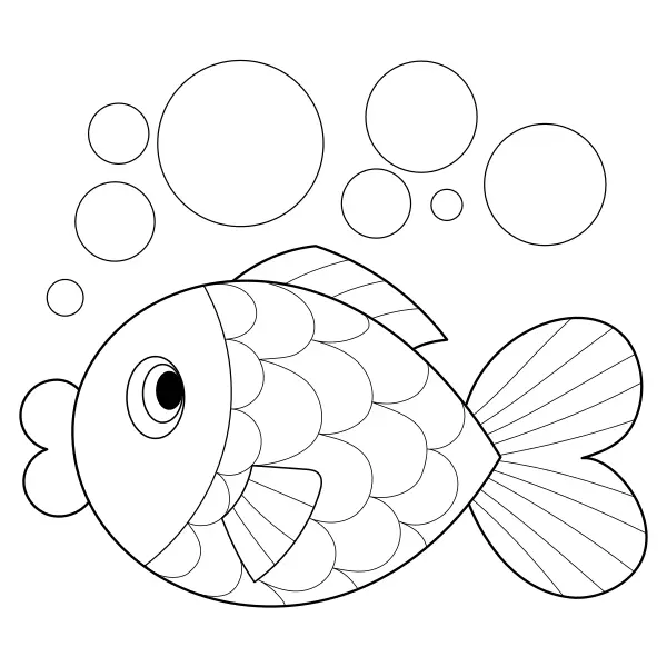 Pescado | Dibujos para colorear online para niños