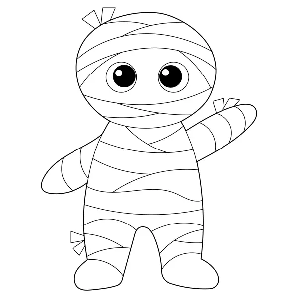 La momia | Dibujos para colorear online para niños