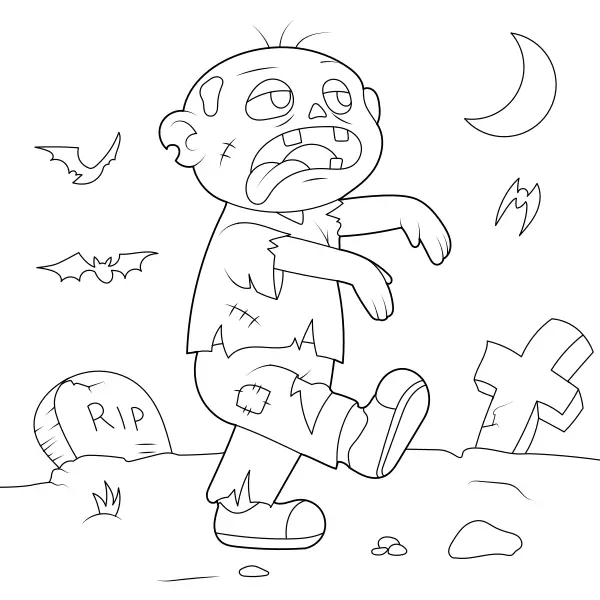 Zombis | Dibujos para colorear online para niños