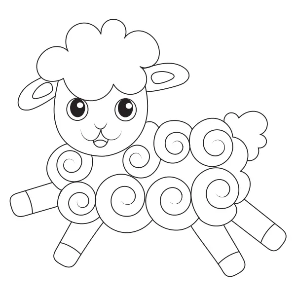 Oveja | Dibujos para colorear online para niños