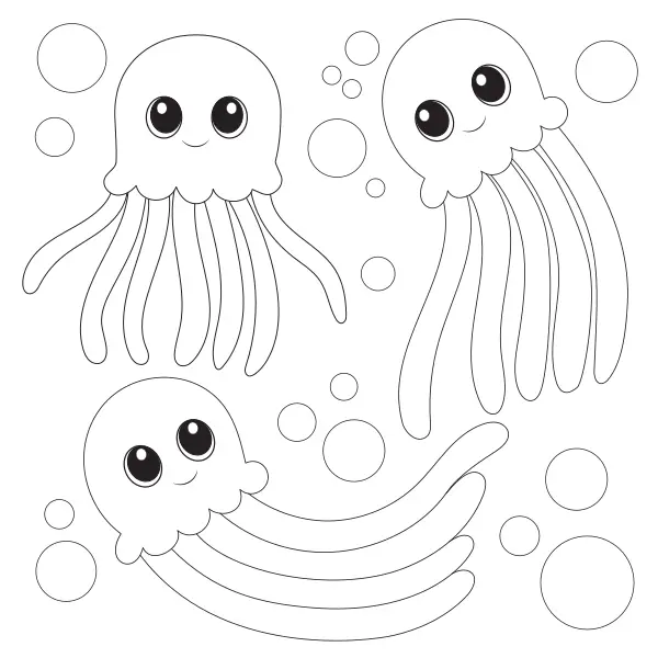 Medusas | Dibujos para colorear online para niños