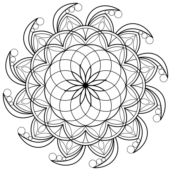 Mandala 36 | Dibujos para colorear online para niños