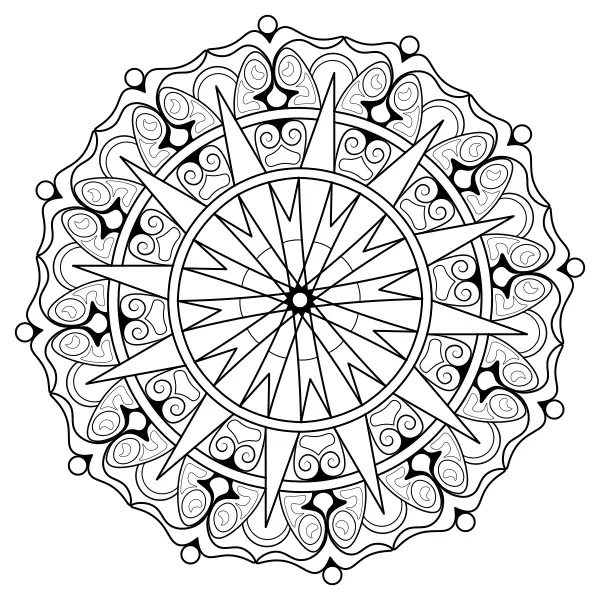 Mandala 37 | Dibujos para colorear online para niños