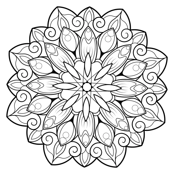 Mandala 38 | Dibujos para colorear online para niños