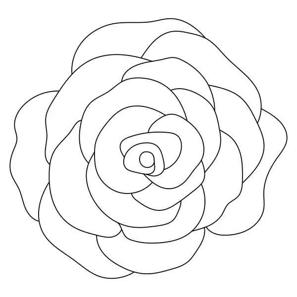 La rosa | Dibujos para colorear online para niños