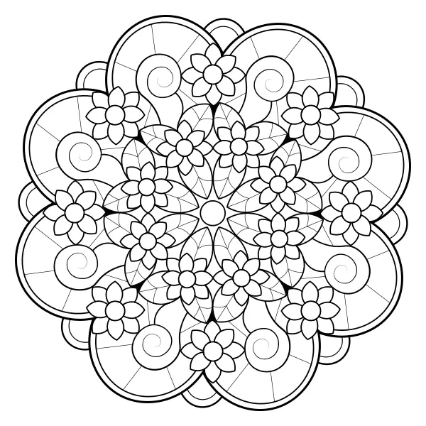 Mandala 45 | Dibujos para colorear online para niños