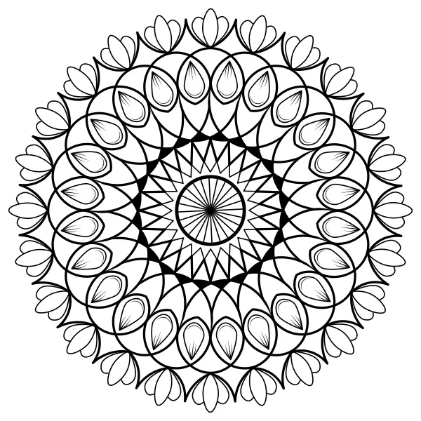 Mandala 48 | Dibujos para colorear online para niños