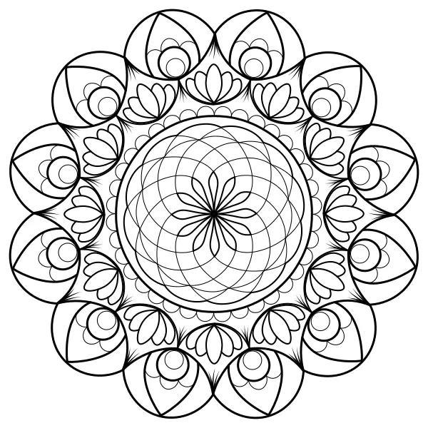 Mandala 49 | Dibujos para colorear online para niños