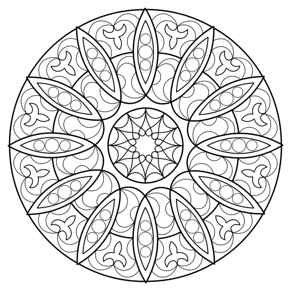 Mandala 50 | Dibujos para colorear online para niños