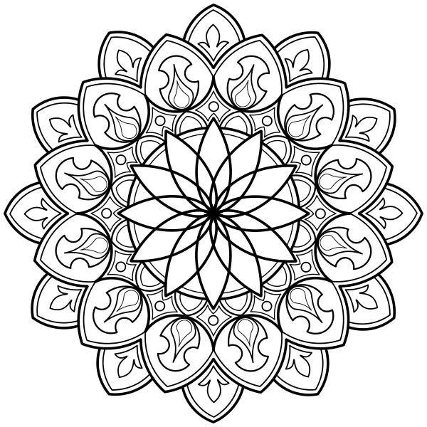 Mandala 52 | Dibujos para colorear online para niños