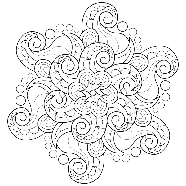 Mandala – Pulpo | Dibujos para colorear online para niños