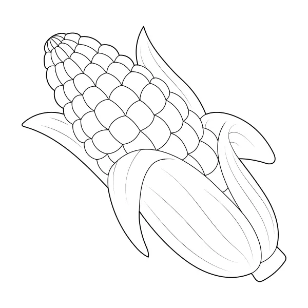 Maíz | Dibujos para colorear online para niños