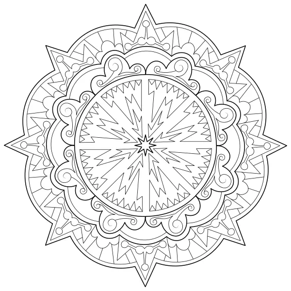 Mandala 60 | Dibujos para colorear online para niños