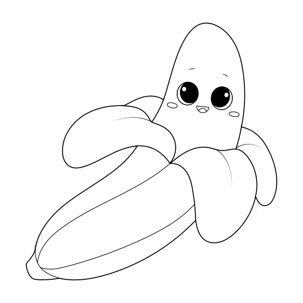 Plátano | Dibujos para colorear online para niños