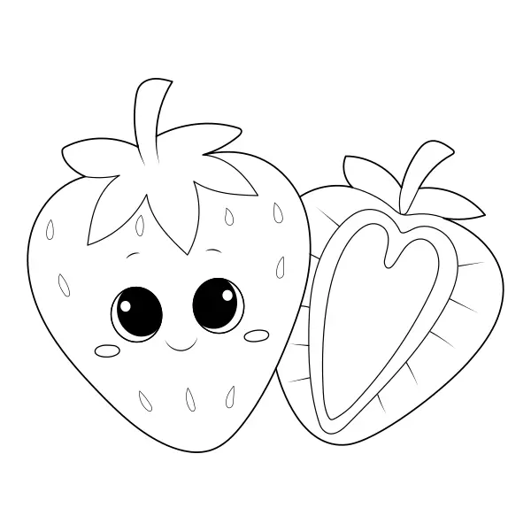 Fresa | Dibujos para colorear online para niños