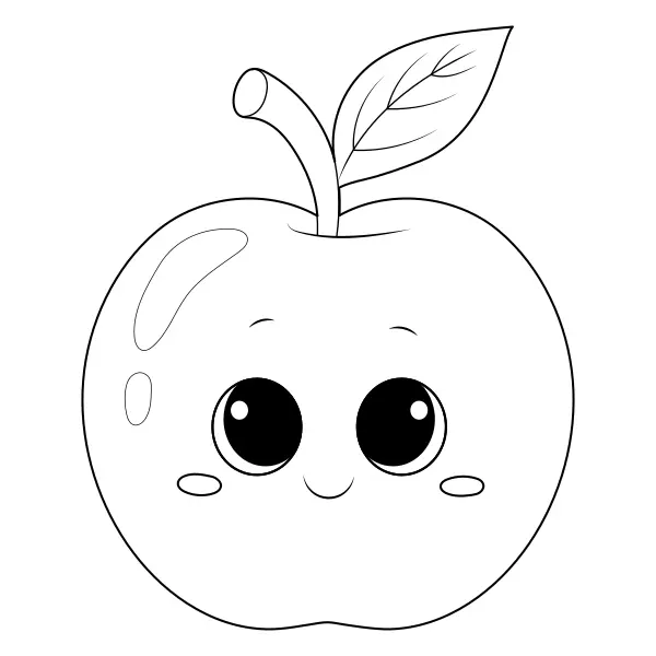 Manzana | Dibujos para colorear online para niños