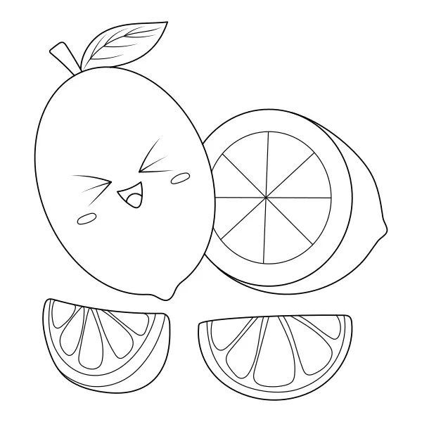 Limón | Dibujos para colorear online para niños