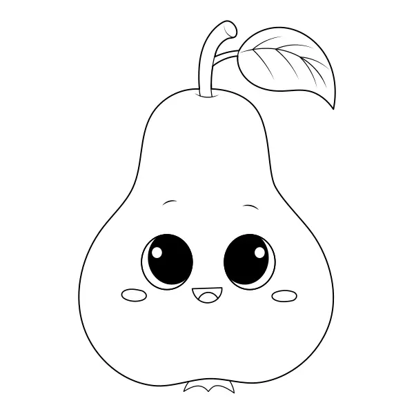 Pera | Dibujos para colorear online para niños