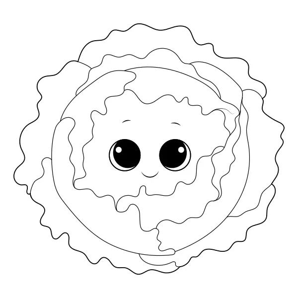 Lechuga | Dibujos para colorear online para niños