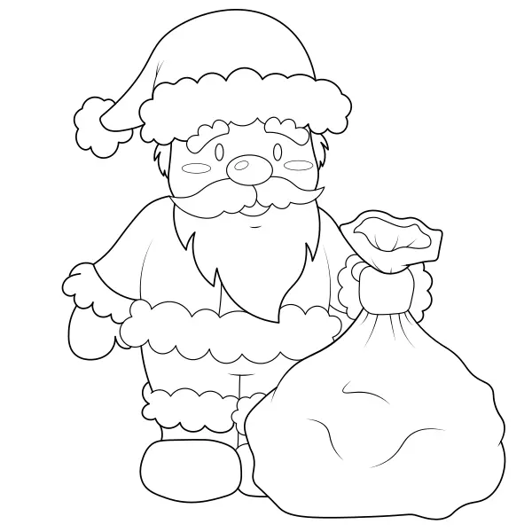 Papá Noel | Dibujos para colorear online para niños