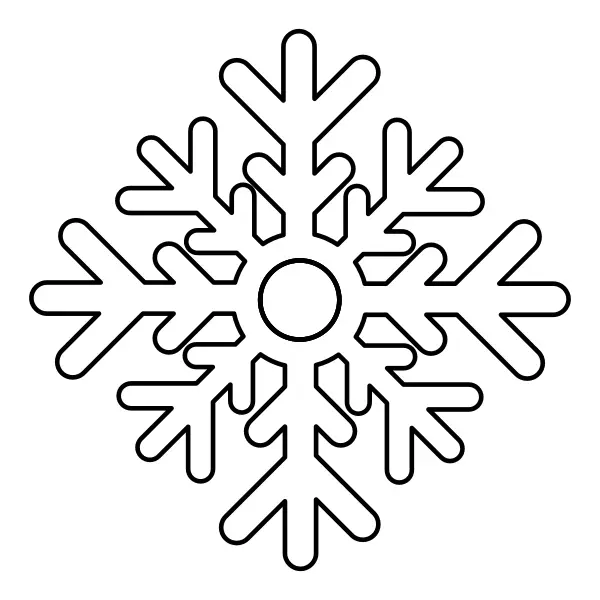 Copo de nieve | Dibujos para colorear online para niños