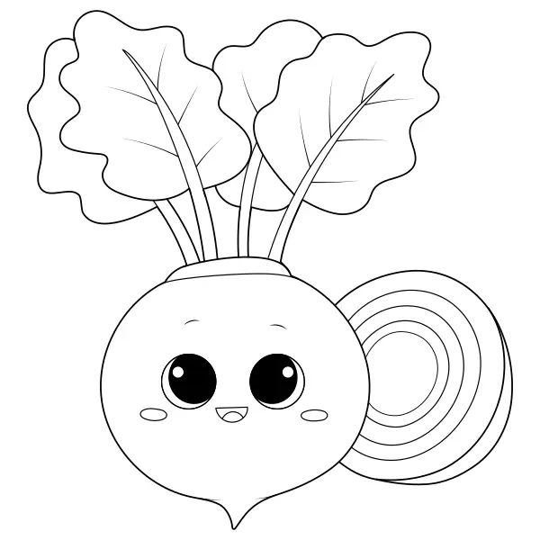 Remolacha | Dibujos para colorear online para niños