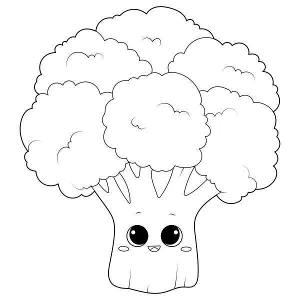 Brócoli | Dibujos para colorear online para niños