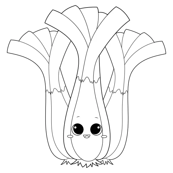 Puerro | Dibujos para colorear online para niños