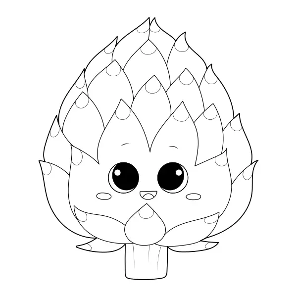 Alcachofa | Dibujos para colorear online para niños