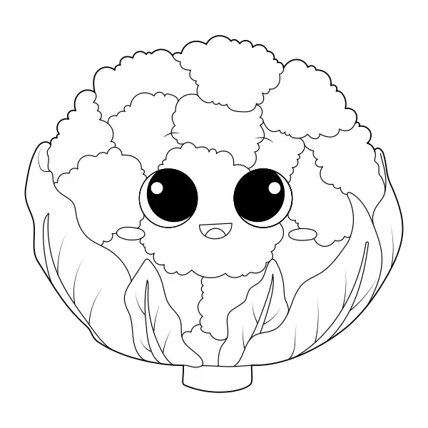 Coliflor | Dibujos para colorear online para niños